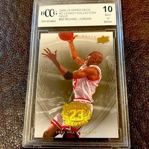 Michael Jordan 2009 Upper Deck Legacy Gold #56 BCCG 10 Gem Mint Low Pop Report
